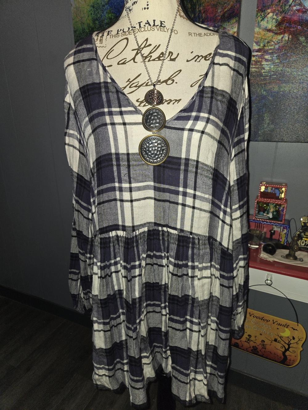Lane Bryant Flannel Dress/top. In Good Condition. Perfect For Fall. Size 18/20